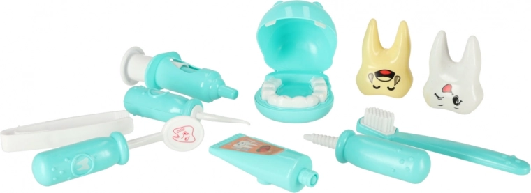 Equipamiento completo del pequeño dentista