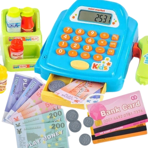 Calculadora funcional y cajón extraíble