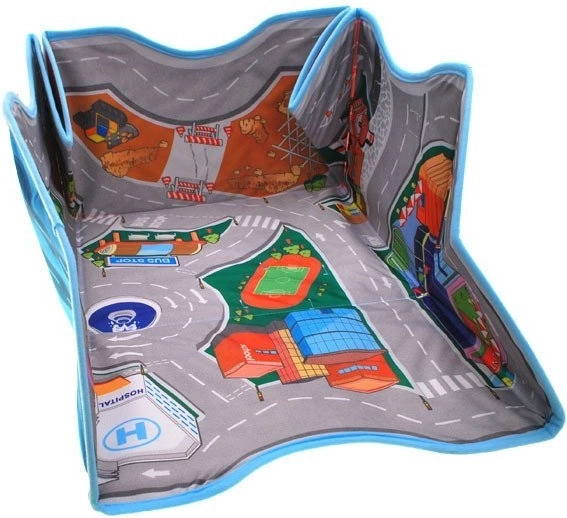 Alfombrilla de juego con ciudad para cochecitos