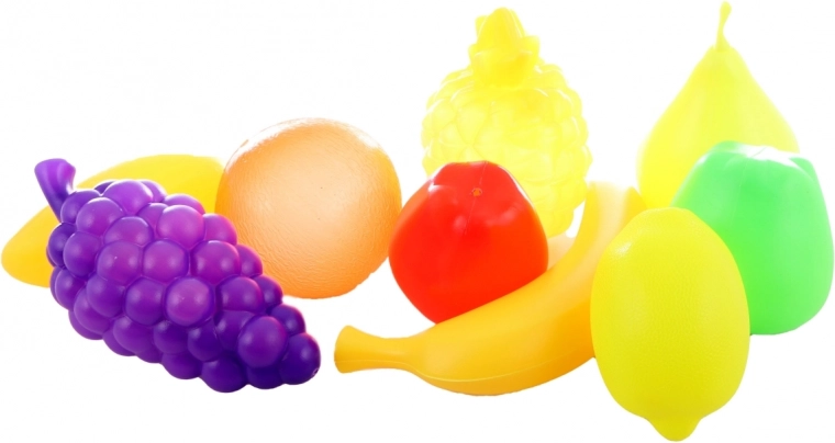 Formas de fruta coloridas y realistas