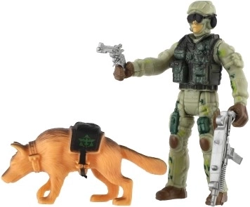 Soldado con equipo y armamento