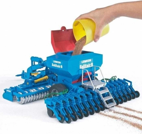 Depósito de semillas rellenable con vaciado fácil