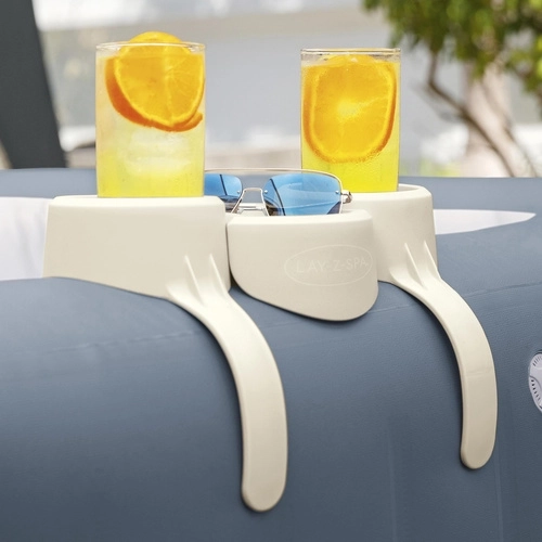 Dos portavasos + práctica bandeja