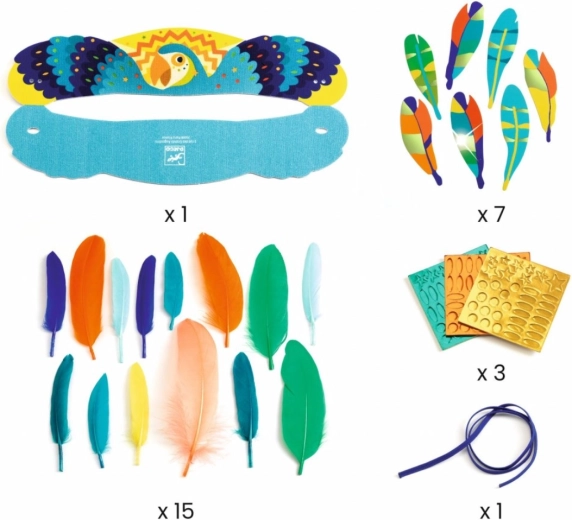 Plumas de colores