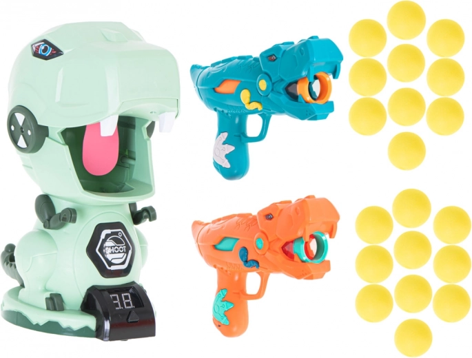 Diana con forma de dinosaurio y marcador digital