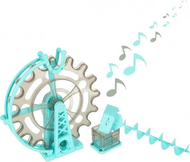 Rueda musical y ascensor para un movimiento infinito
