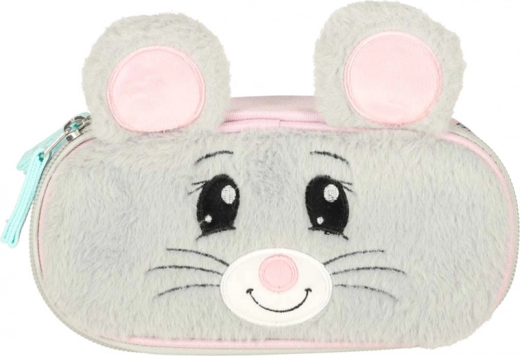 Adorable motivo peludo de ratoncita