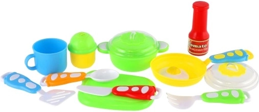Set realista para una mini cocina