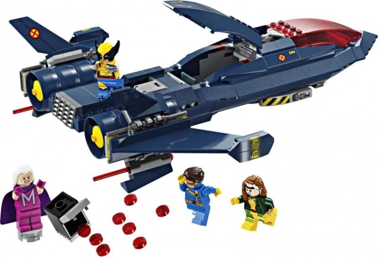 Icónico jet de X-Men con detalles de primera