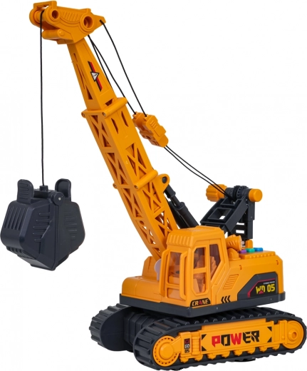 Pluma y pinza controladas manualmente