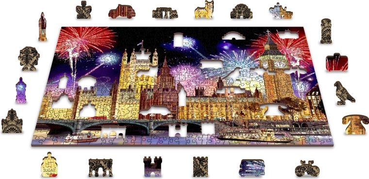 Puzzle de doble cara 2 en 1 para un desafío doble