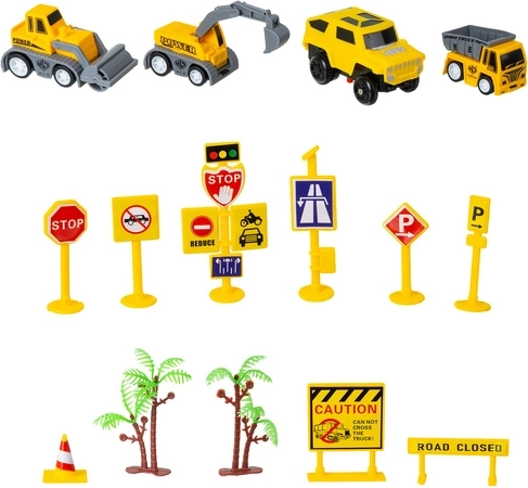 Vehículos de construcción y accesorios realistas