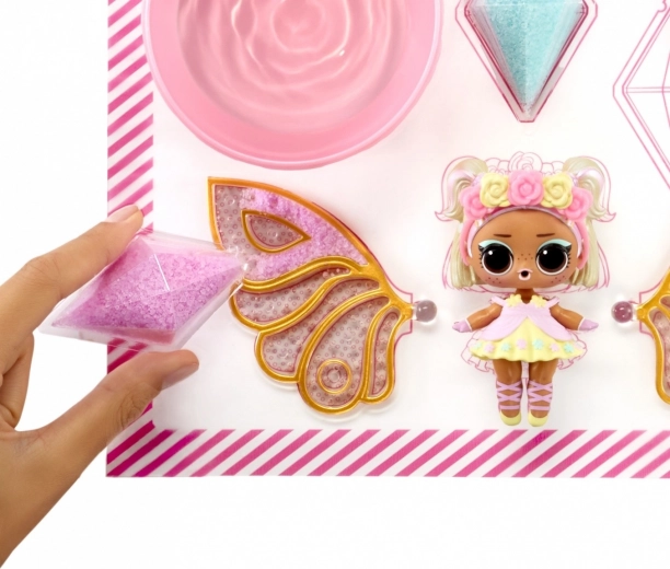 “Polvo de hada” con purpurina en 3 colores + cuentagotas