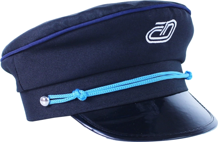 Elegante gorra de jefe de estación con logotipo de ČD