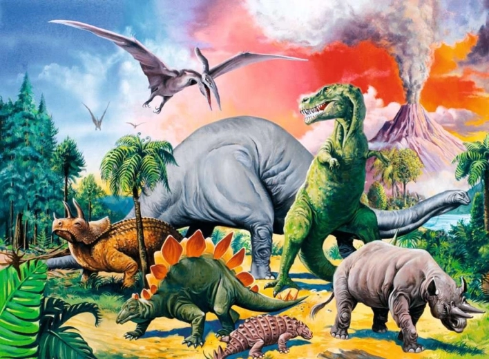 Emocionante temática de dinosaurios