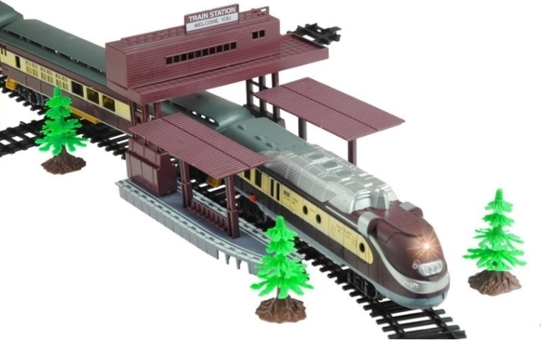 Estación realista y escenario para historias