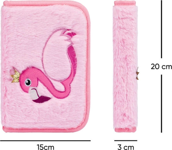 Suave diseño de felpa con motivo de flamenco