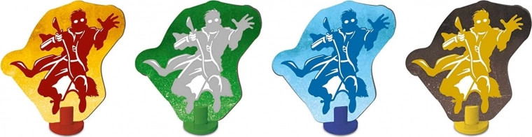 Fichas y miniaturas claras para orientarse fácilmente