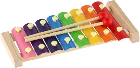 Láminas metálicas de colores para un aprendizaje fácil de los tonos