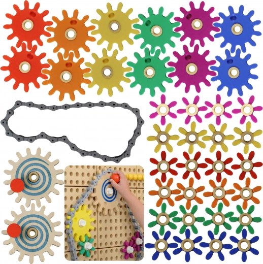 Engranajes de colores para niños