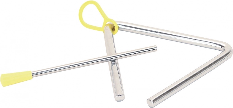 Triángulo y castañuelas para sonidos variados