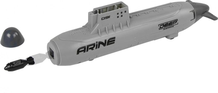 Submarino con lanzador y ruedas