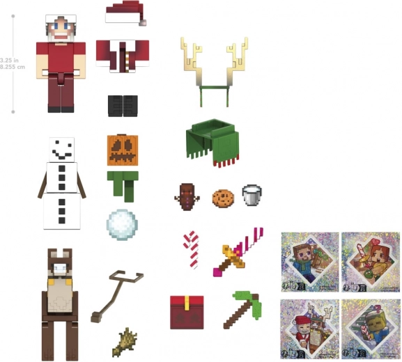 Accesorios intercambiables y complementos pixelados