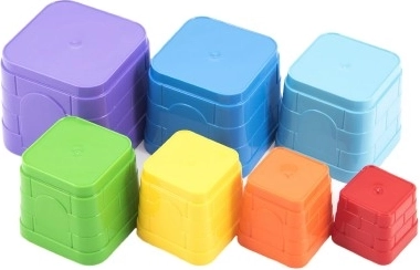 Pirámide colorida para las primeras construcciones