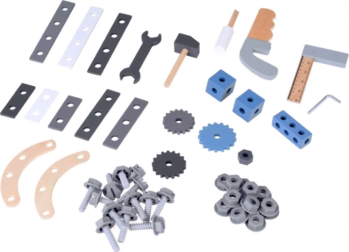 Amplio juego de herramientas y piezas