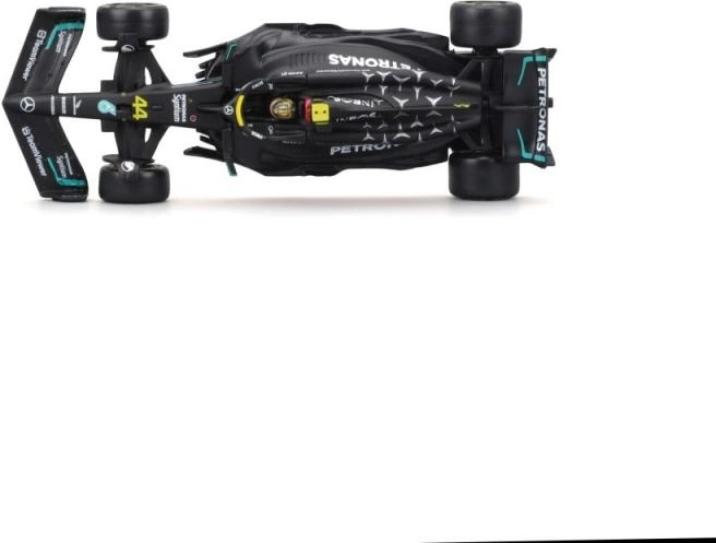 Detalles realistas del coche W14 a escala 1:43