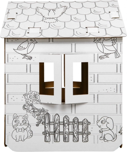 Casita creativa para colorear