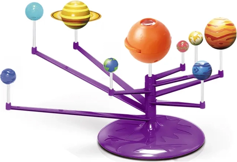 Sol naranja con baterías