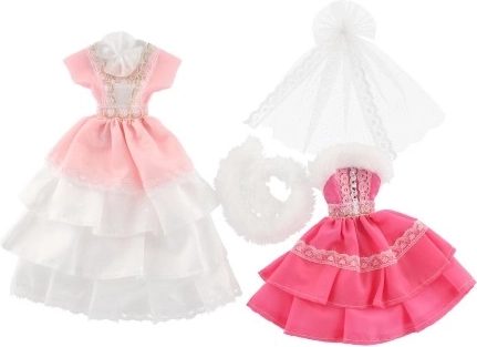 Vestidos elegantes para muñecas