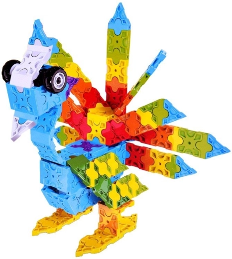 Construya un hermoso pavo real