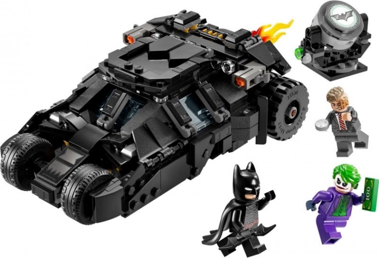 Set con el vehículo Batmóvil