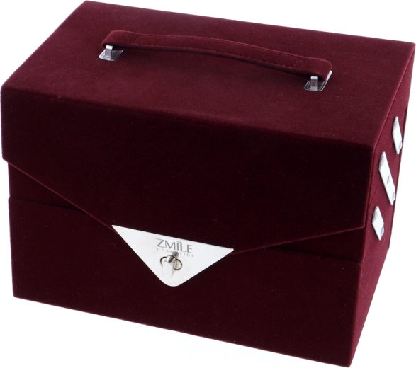 Diseño de terciopelo lujoso y portabilidad