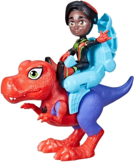 Dinosaurio grande para montar en acción