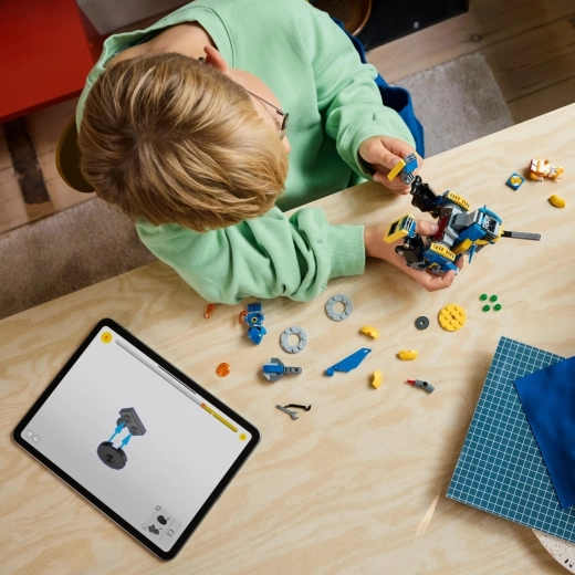 Set de construcción con robot