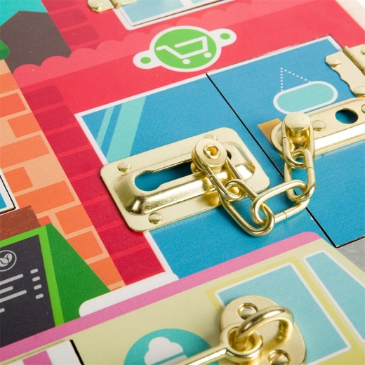 Madera y metal resistentes para un juego seguro