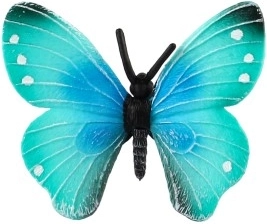 Ala azul realista con un suave degradado