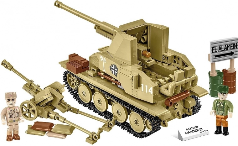 Orugas móviles y cañón Pak 38 incluido