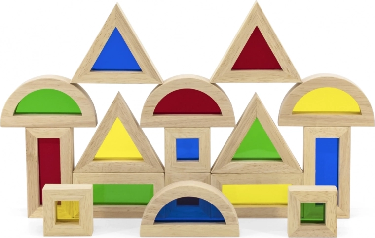 Ventanitas transparentes de colores para jugar con la luz