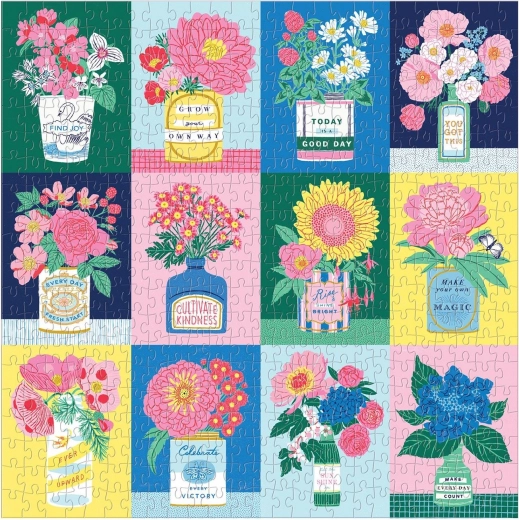 Diseño floral positivo