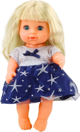 Vestido marinero con cabello castaño