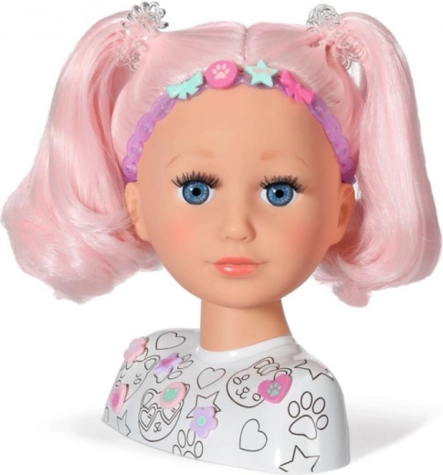 Largo cabello rosa para peinados geniales