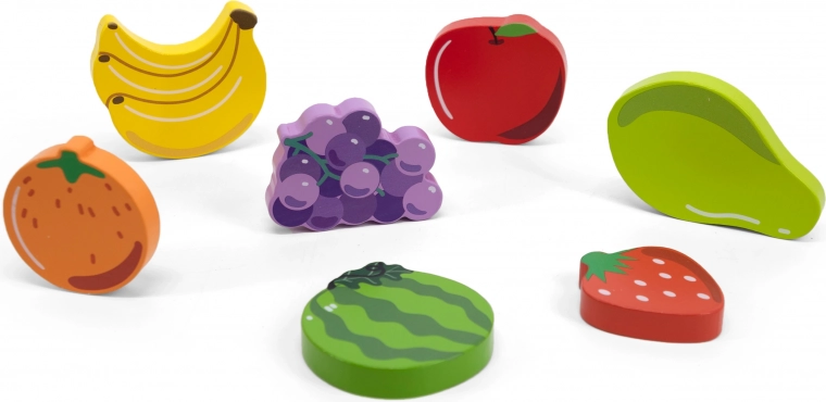 Piezas de madera gruesas como figuritas