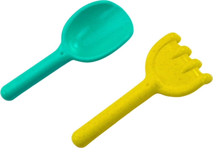 Pala y rastrillo ergonómicos