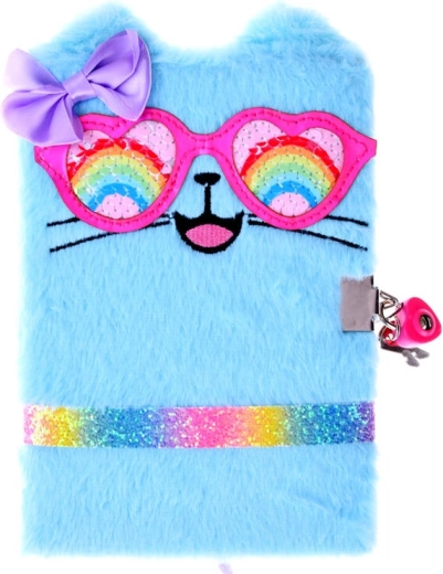 Funda de peluche con diseño de gato