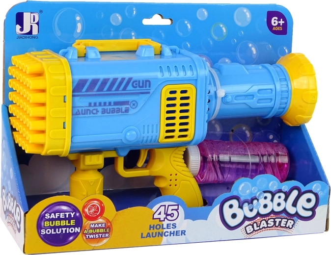 45 boquillas para una tormenta de burbujas
