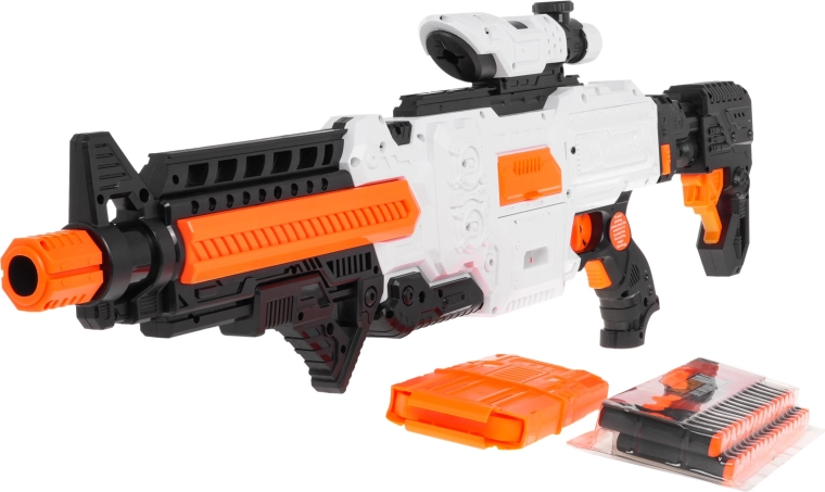 Cargador para 10 proyectiles y 36 dardos de espuma en el set